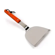 Manufacturers Direct Selling Large Size Cooking Shovel Stainless Steel Solid Wood Handle Iron Plate Spatula Chef Only Steak Shov