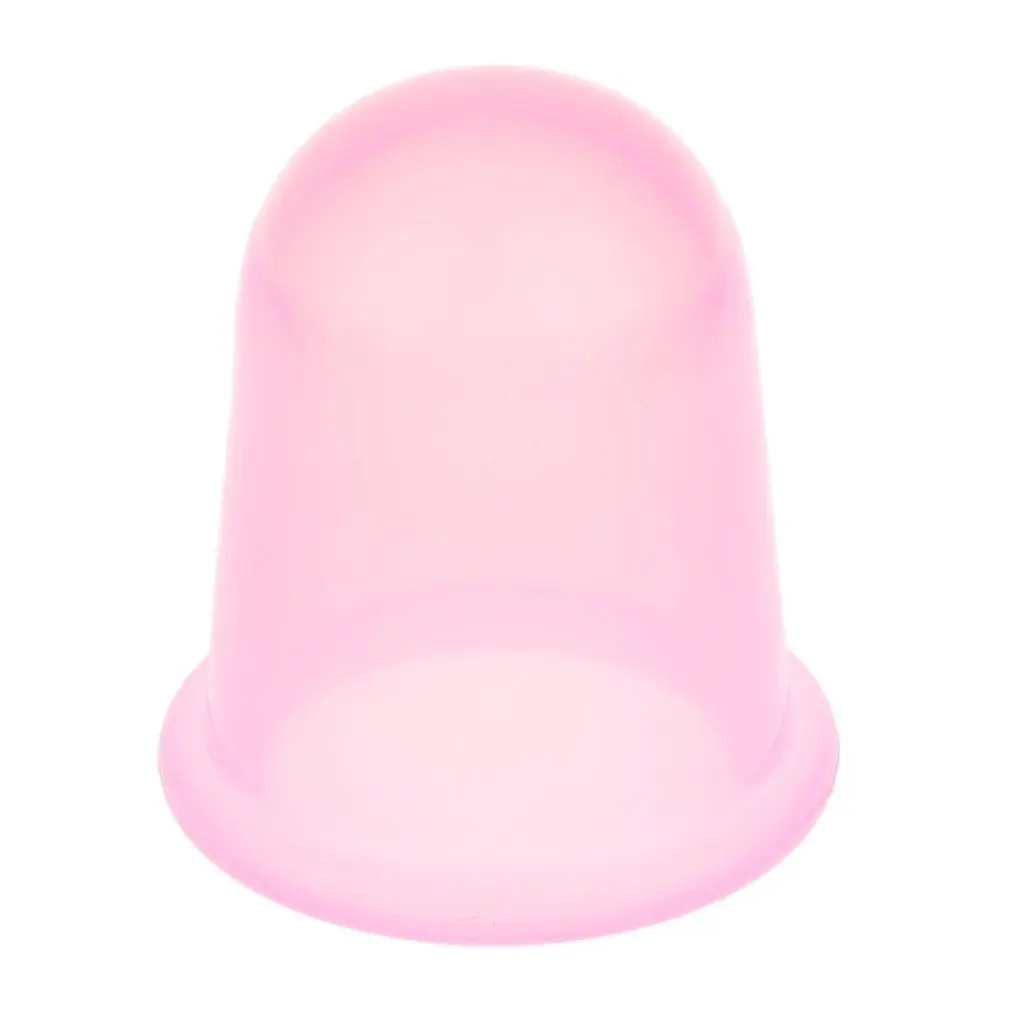 Large pink Семейный массаж тела, чашка, облегчающая боль, чашка, вакуумная силиконовая чашка, меридиан, забота о здоровье - Цвет: Large pink
