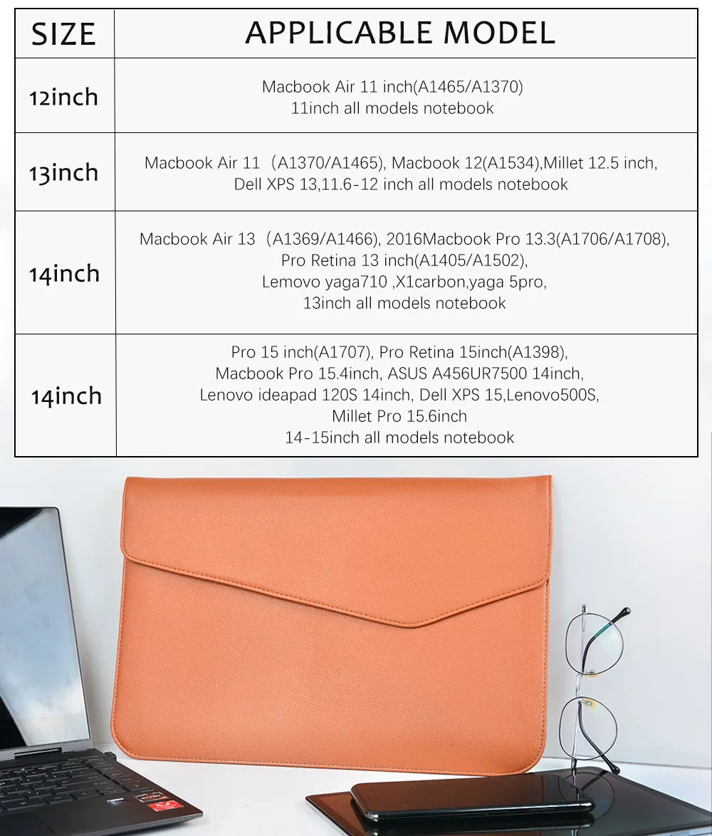 电脑内胆包棕色详情-7