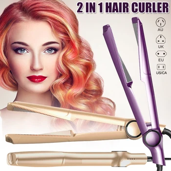 

2 in 1 Hair Straightener Hot Comb Straightener Iron Wand Twist Hair Styler Hot Comb Twistline SK88