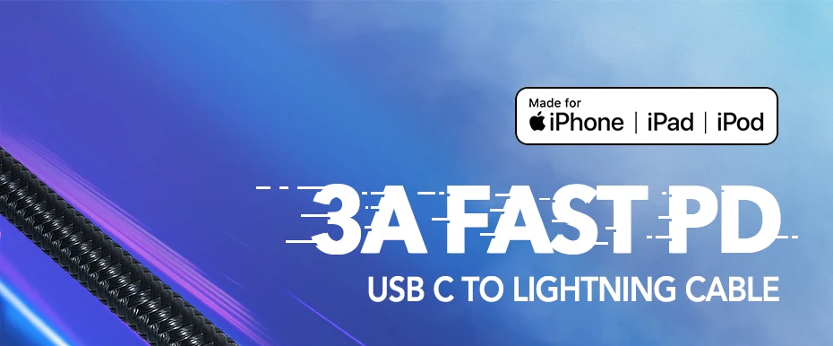 Ugreen apple MFI сертифицированный usb c к lightning зарядный кабель для iPhone xs max xr 8 7 6s plus 5 ipad быстрое зарядное устройство pd кабель короткий