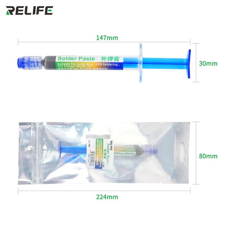 RELIFE RL-405 паяльная паста для скачка провода ЦП пайки хвостовое зарядное устройство ремонт и т. Д