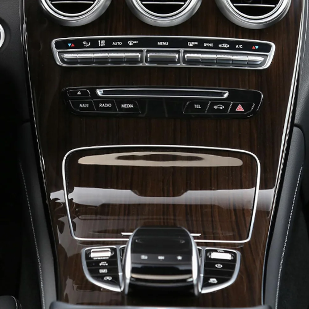 Для Mercedes Benz C Class W205 C200 14-18 GLC класс X253 15-19 Автомобильный Центр Управление Панель прозрачную защитную накладку на мембранная защитная пленка