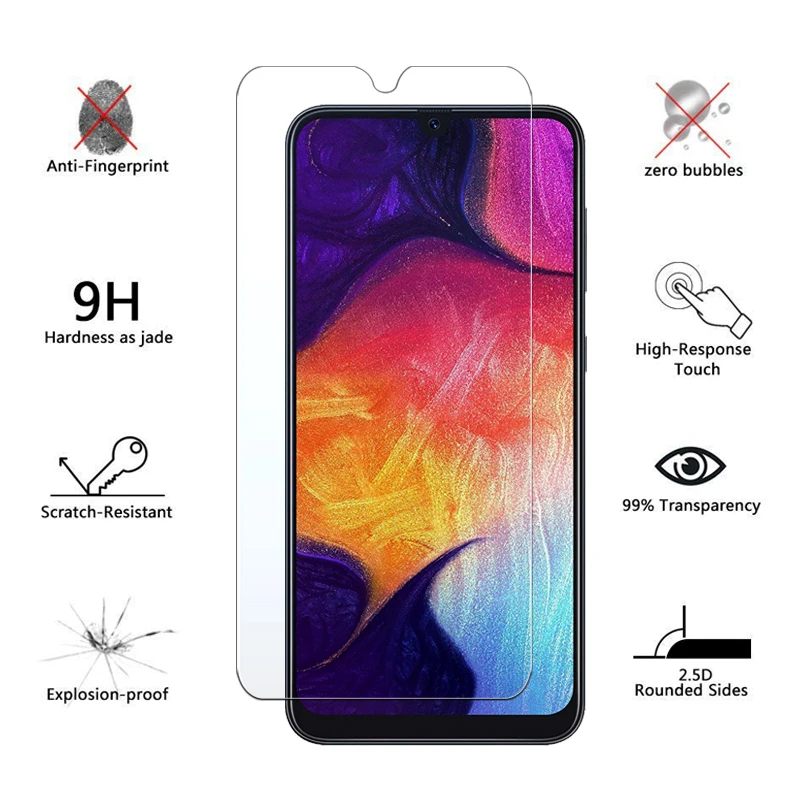 1-3 шт Защитное стекло для samsung galaxy A50 A 50 50 A, Защитная пленка для экрана samsung A50 galaxy a50 из закаленного стекла