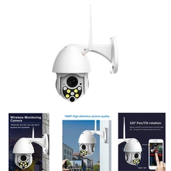 Rede de segurança ao ar livre sem fio da câmera de wifi 1080p 7 led câmera ip de vigilância à prova dwaterproof água