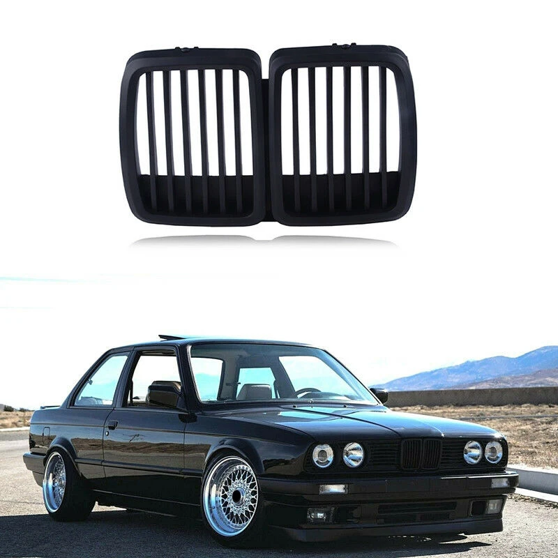 For BMW 3 Series E30 1982-1994 Car front grill Accessory Parts Set Hood ABS plastic | Автомобили и - Цена: 