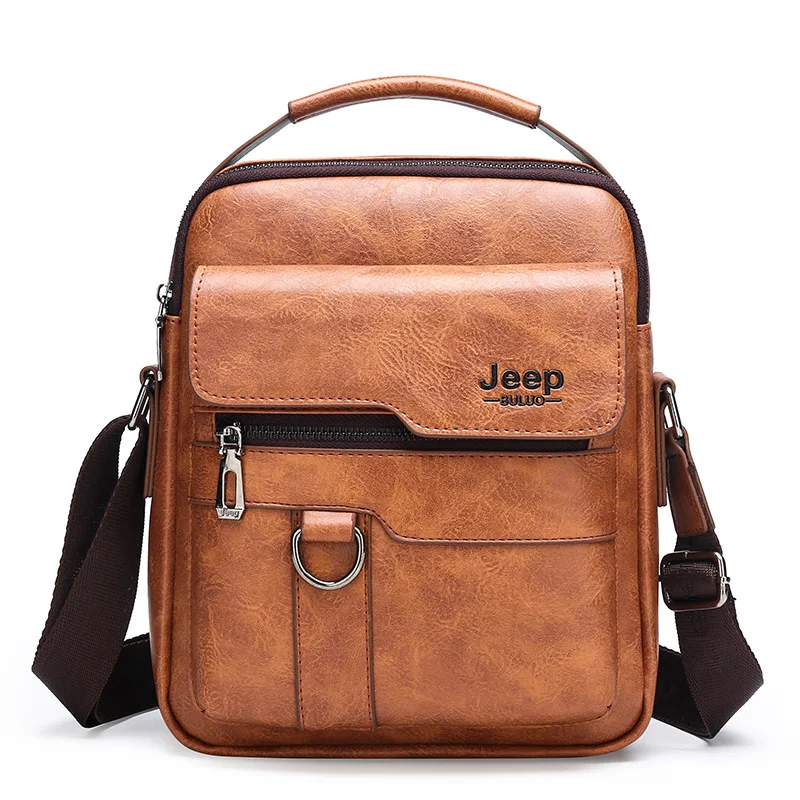 

Cross Border for New Style Trend Shoulder Men's Bag Fashion with Multi-functional Handbag Men's Leather Bag Wholesale