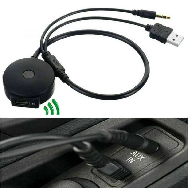 1 шт. автомобильный адаптер кабель Bluetooth 4,0 аудио 3,5 мм USB музыкальный адаптер замена