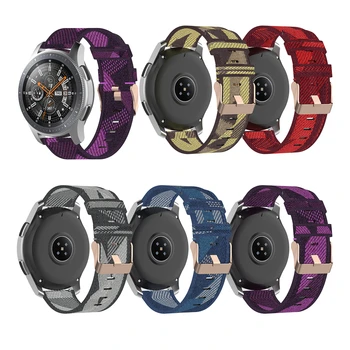 

22mm Wrist Strap Woven Nylon Watchband for Xiaomi Color Watch for Garmin Vivoactive for Samsung Galaxy Watch 46mm Accessories