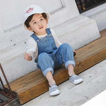 

2020 Spring New Baby Toddler Shoes Round Toe Anti-kick Hook Loop Baby Shoes Slip on Soft Bottom Knitted Breathable First Walkers