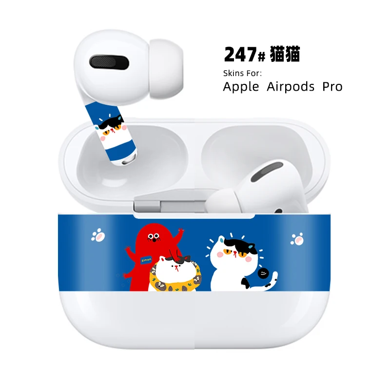 247- Бумажная Пылезащитная наклейка для Apple AirPods Pro Чехол Пылезащитная наклейка защита кожи для Air Pods 3 Аксессуары - Цвет: 247-
