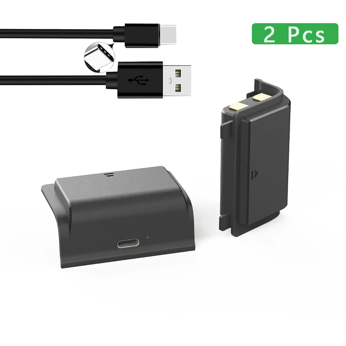 Per Controller Serie Xbox S X Batteria Ricaricabile Ai Polimeri 1800Mah (Con Cavo Da 1M) Adatto Per Gamepad Serie Xbox X/S