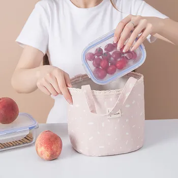 

Lunch Box Bag Insulated Thermal Food Storage Bag Portable Outdoor Travel Picnic Bags Casual Working Container School Cooler Tote