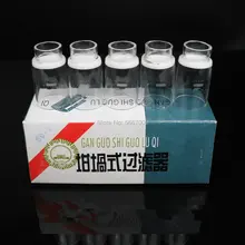 

5pcs/lot lab clear 30ml 40ml 50ml 60ml glass sand core crucible for school experiment