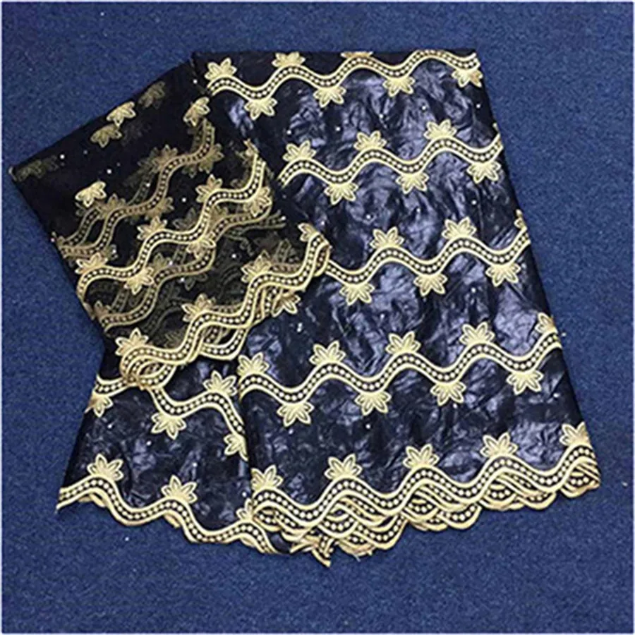 Африканские кружевные ткани из жаккардовой парчи africain bazin riche getzner riche Ткань хлопковая ткань с камнями