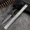 PEGASI 230mm  tactical outdoor folding knife survival combat pocket knife EDC hunting folding knife + knife oil + grindstone ► Photo 3/5