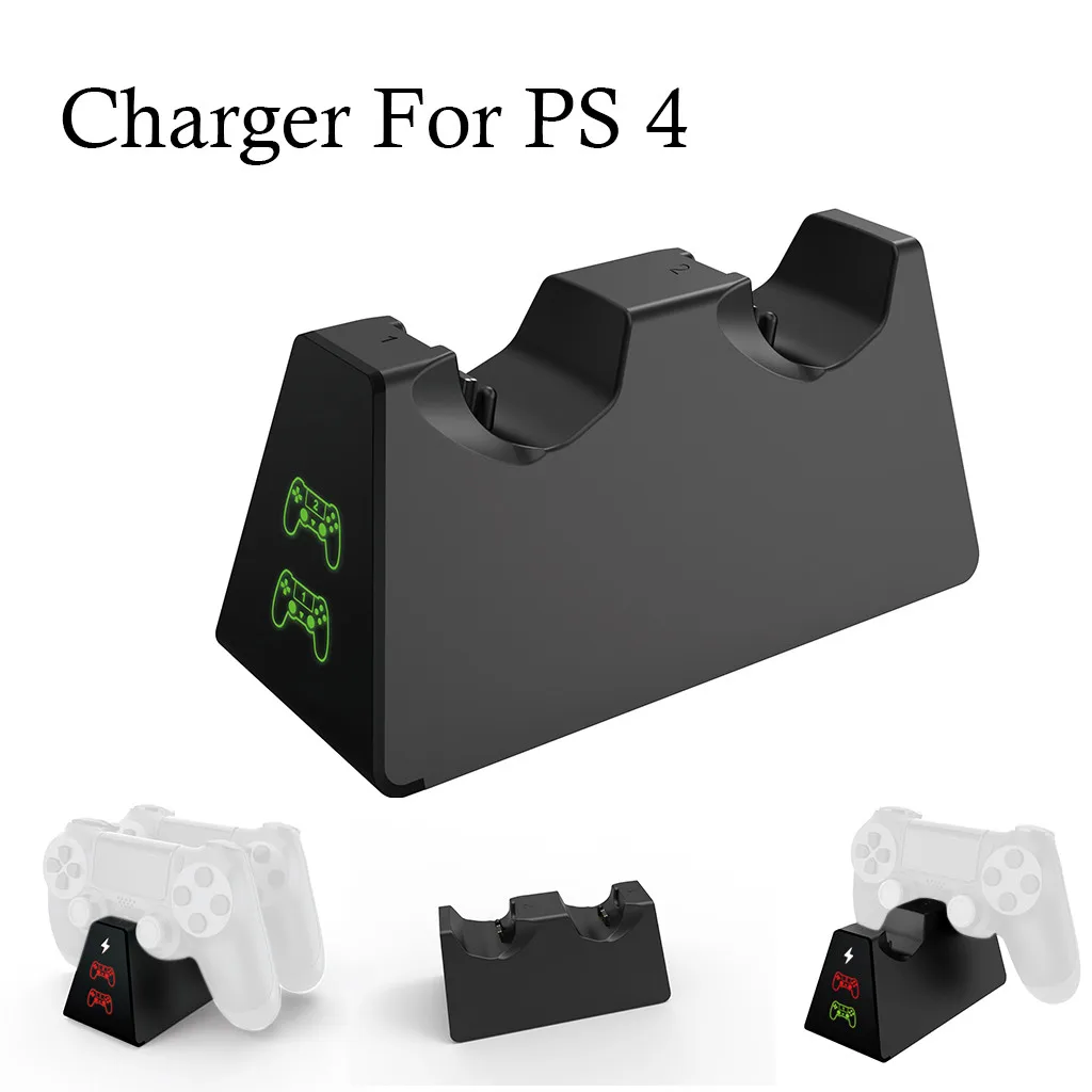 Игровые аксессуары контроллер зарядное устройство двойной USB быстрозарядная станция индикатор для sony playstation PS4/Ps4 pro/PS4 Slim#812