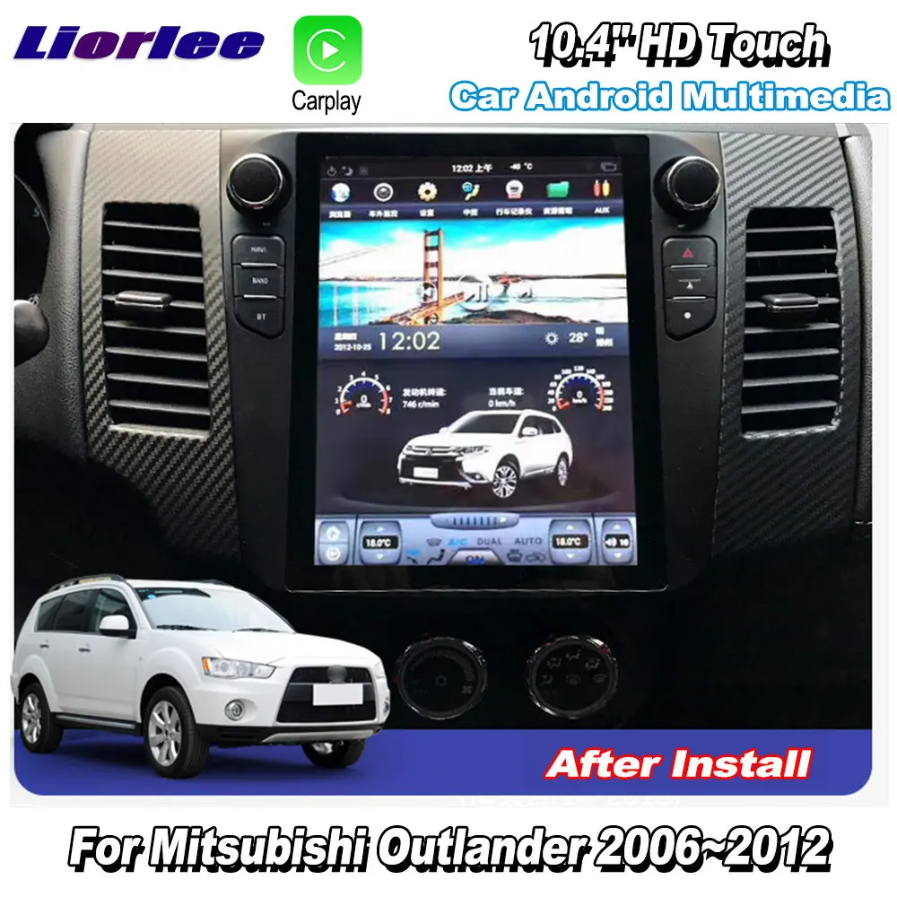 Автомагнитола для Mitsubishi Outlander 2006 2012 Android мультимедиа Carplay GPS навигация без CD DVD 10 4