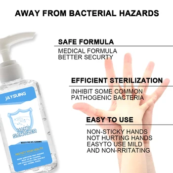 

Alcoholfree Aminoacid Sterilization Hand Wash Gel Anti-bacterial Refreshing Hand Disposable Gel For Adults Children 60ML