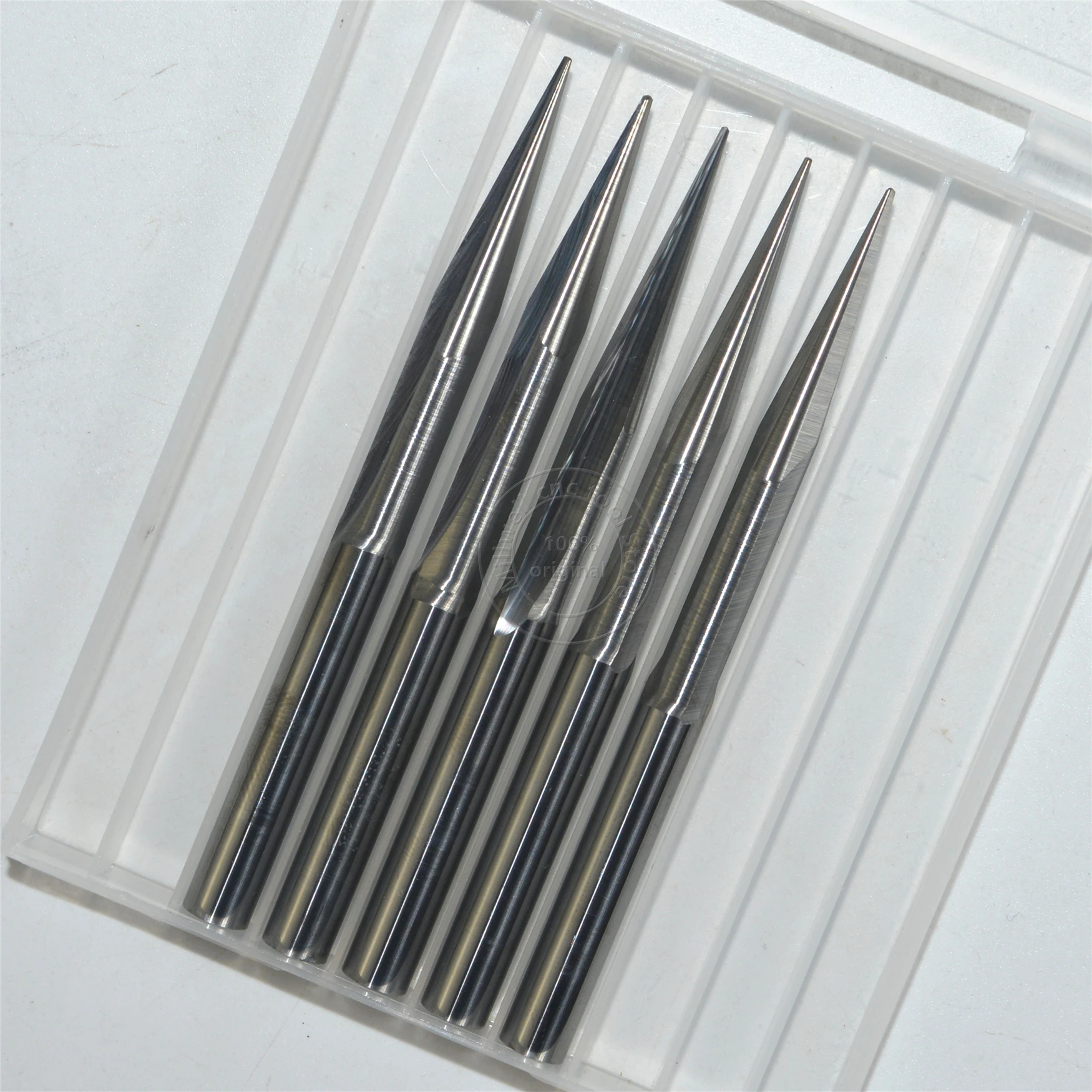 5PCS-D6*10 °* R0.25* 80L. ЧПУ твердосплавный концевое сверло для дерева, Деревообработка вставки фрезы бит, со скошенным шариковым наконечником концевой фрезы, глубокий рельеф, ПВХ