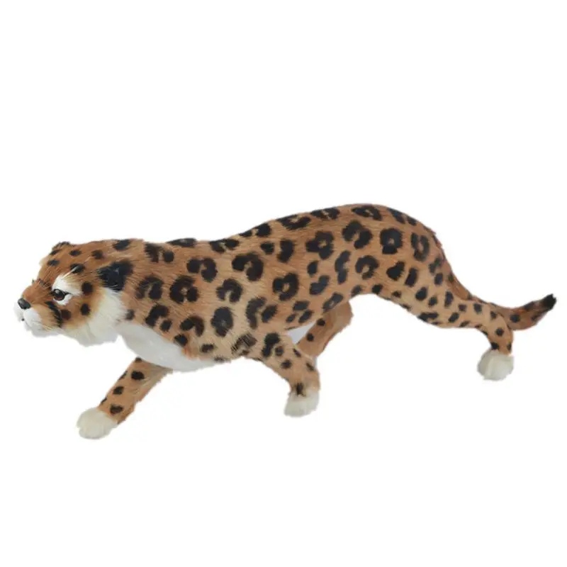 Leopard Plush Toy Animals Doll Handmade Simulation Crafts Ornaments For Kids Creative Gift Toys Home Accessories Decor ribbon for ornaments gift bow tie decor polyester exquisite novelty creative present