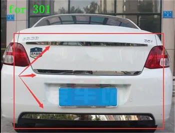 

Auto parts high quality stainless steel rear door trim trim strip Car styling for Peugeot 301 2012-2019 Car accessories