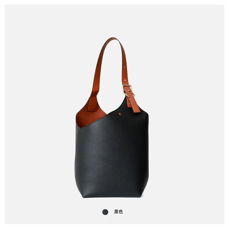 Модные настоящая кожаная сумка-тоут Для женщин большой Ёмкость сумка на одно плечо, модная сумка-мешок из мягкой сенсорный спидометр для измерения скорости сумка