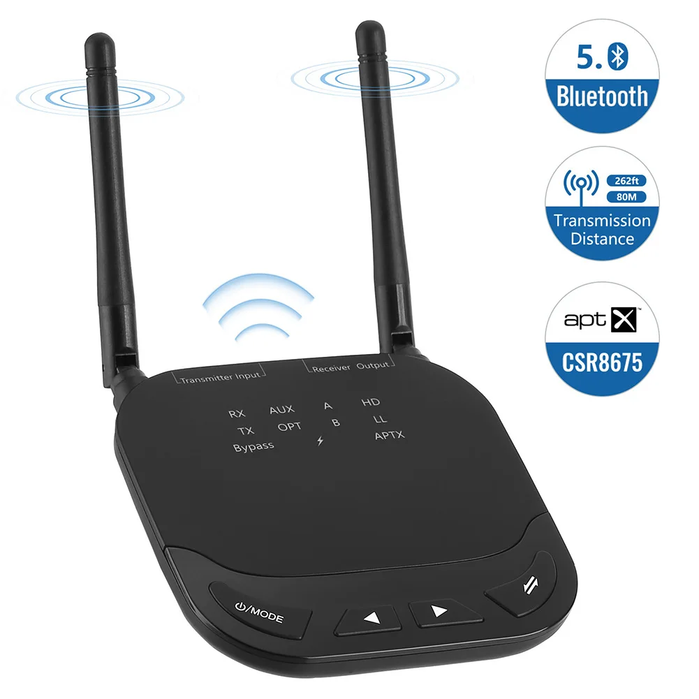 3 в 1 Bluetooth 5,0 передатчик приемник низкая задержка HD ТВ автомобильный ПК аудио беспроводной адаптер для RCA/3,5 мм aux оптический аудио
