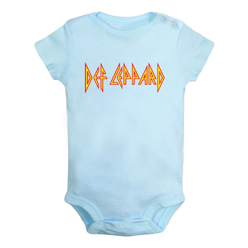 

Def Leppard Hard rock band Funny Cute TSM Newborn Baby Boys Girls Outfits Jumpsuit Printing Infant Bodysuit Clothes Cotton Sets