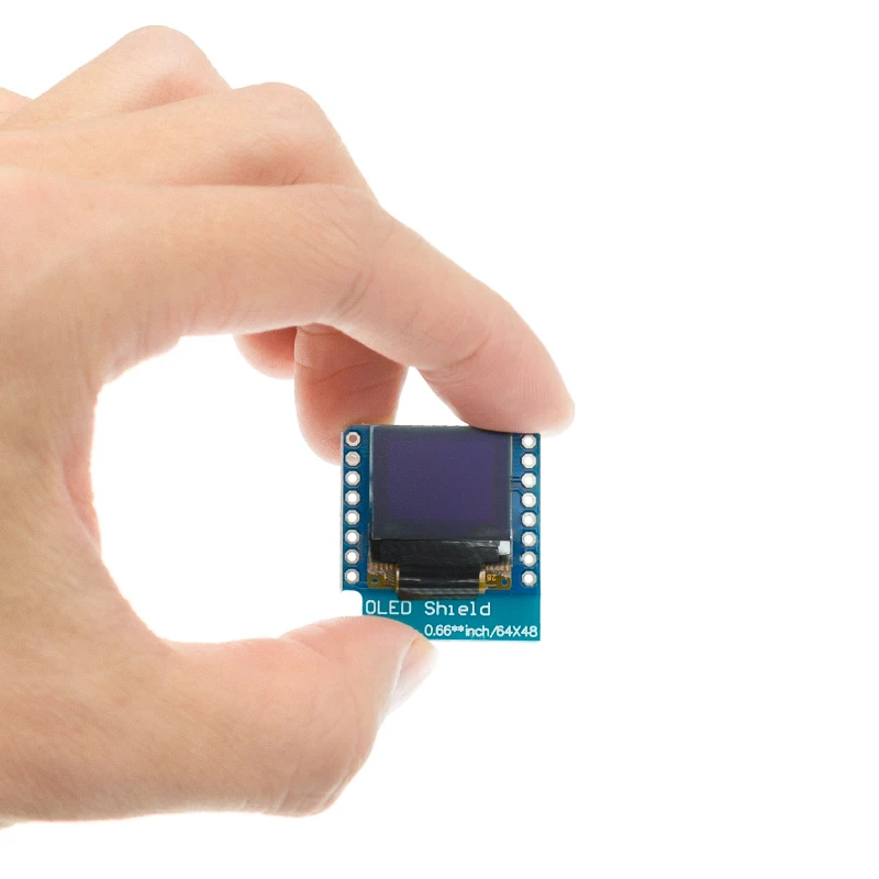OLED Display Module 0.66 Inch OLED LED LCD Dispaly Shield Compatible for WEMOS D1 MINI ESP32 64X48 0.66" Oled Module IIC I2C