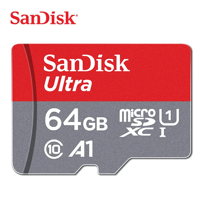 SanDisk микро SD карты Class10 TF карта, 16 ГБ, 32 ГБ, 64 ГБ, 128 ГБ макс 98 МБ/с. слот для карт памяти для samrtphone и настольный ПК - Емкость: 64GA1