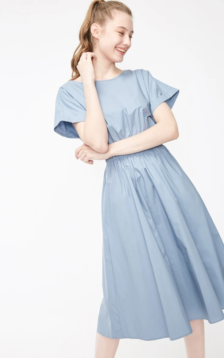 Vero Moda Новое Женское платье с рукавами «летучая мышь» с эластичной талией и круглым вырезом | 31927B534