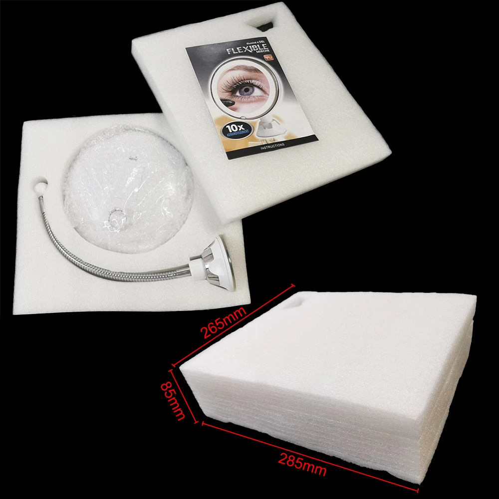  LED Makeup Mirror Magnifier Lamp Vanity Mirror 360 Degree Rotation 10X Magnifying Glass Mirror LED  - 4000264573789