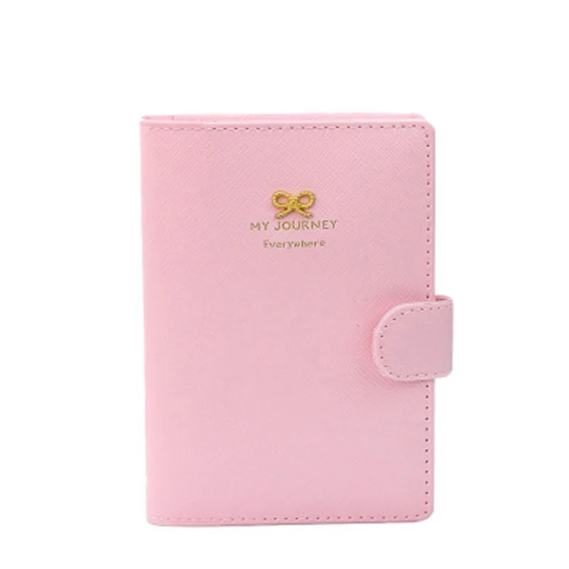 

Korean-style New Style Men And Women Travel ID Card Bag Buckle Passport Cover Anti-Degaussing Passport Holder Card Bit More Docu