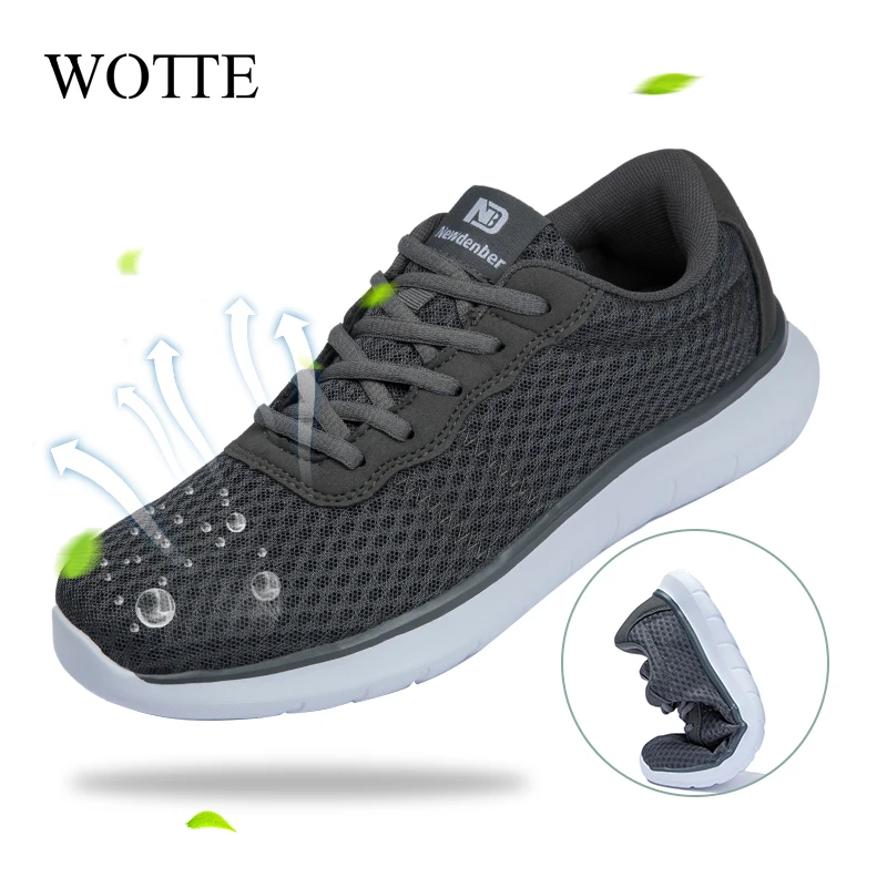 WOTTE Summer Men Casual Shoes Breathable Mesh For Fashion Lace-up Walking Mans zapatos de hombre Big Size 35-48 | Обувь