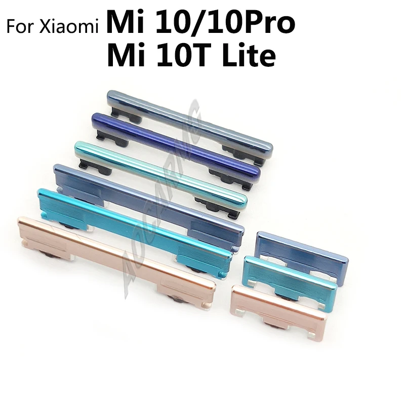 Side Button Key Volume Power ON/OFF Volume Up/Down Replacement Parts Power Volume Control Button For Xiaomi Mi 10 Pro 10T Lite