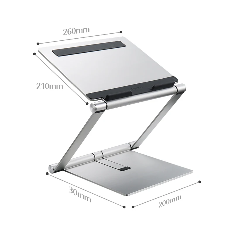 Llano Notebook Stand Cooler Lift Table Stepless Adjustment Aluminum Notebook Foldable Computer Stan