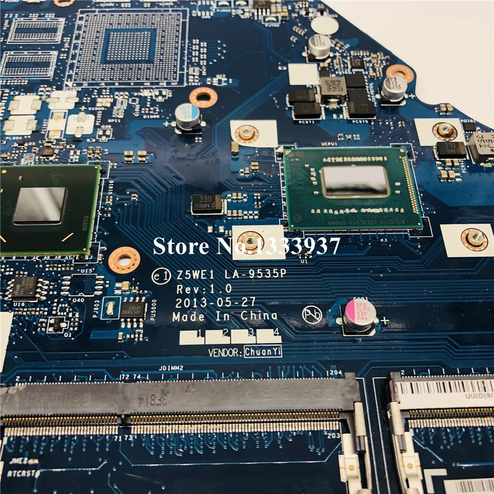 Z5WE1 LA-9535P материнская плата для acer aspire E1-570 E1-570G Материнская плата ноутбука SR0N9 i3-3217U