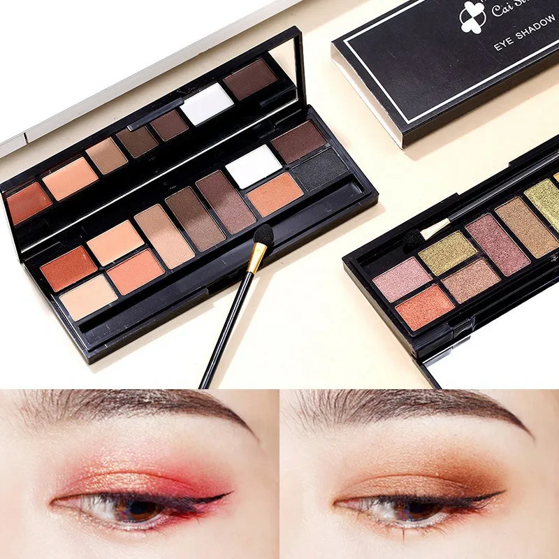 Для девочек горячее предложение бренд комплект подводок для глаз 11 Цвет мерцание Палетка теней для век SMOKY тени для век макияж тени для век