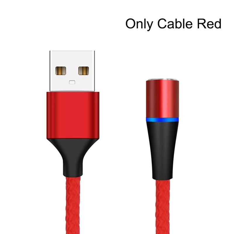 Магнитный usb-кабель для быстрой зарядки Тип USB C кабель магнит Зарядное устройство данные Micro usb для телефона USB кабель для Xiaomi mi 9 Lite Red mi - Цвет: Only Cable Red
