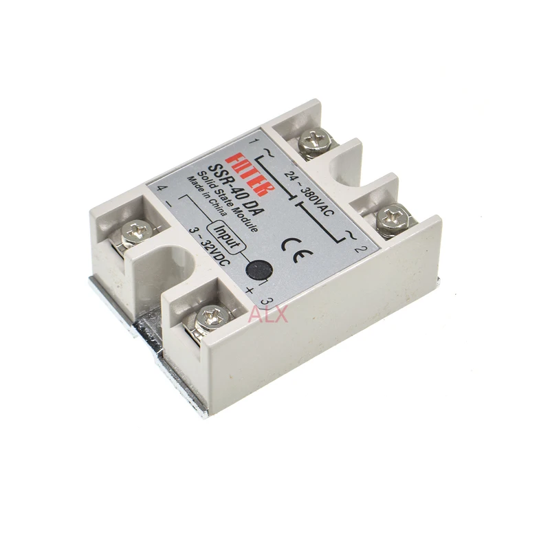 SSR-40DA 1 шт. Однофазное твердотельное реле SSR-10DA/25DA/40DA SSR модуль 3-32 В DC контроль 24-380 В AC - Габаритные размеры: SSR-40DA