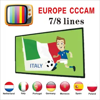 

HD cccam 7/8 Cline for Europe Free test 48 hours Satellite Cccam support Italy/Spain/Germany/Poland TV 7/8 lines Cccam