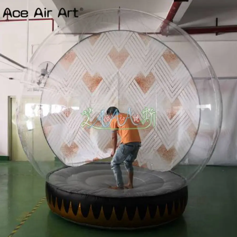 По индивидуальному заказу надувной снежный шар с blower2.2m(диаметр) x 3m H
