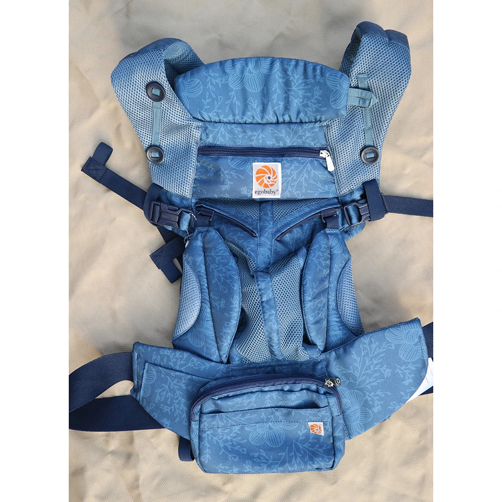 Egobaby младенец новорожденный удобное приспособление для переноски эргономичная переноска для младенца Многофункциональный дышащий слинг рюкзак Детская коляска omni 360 - Цвет: omni-mesh print blue