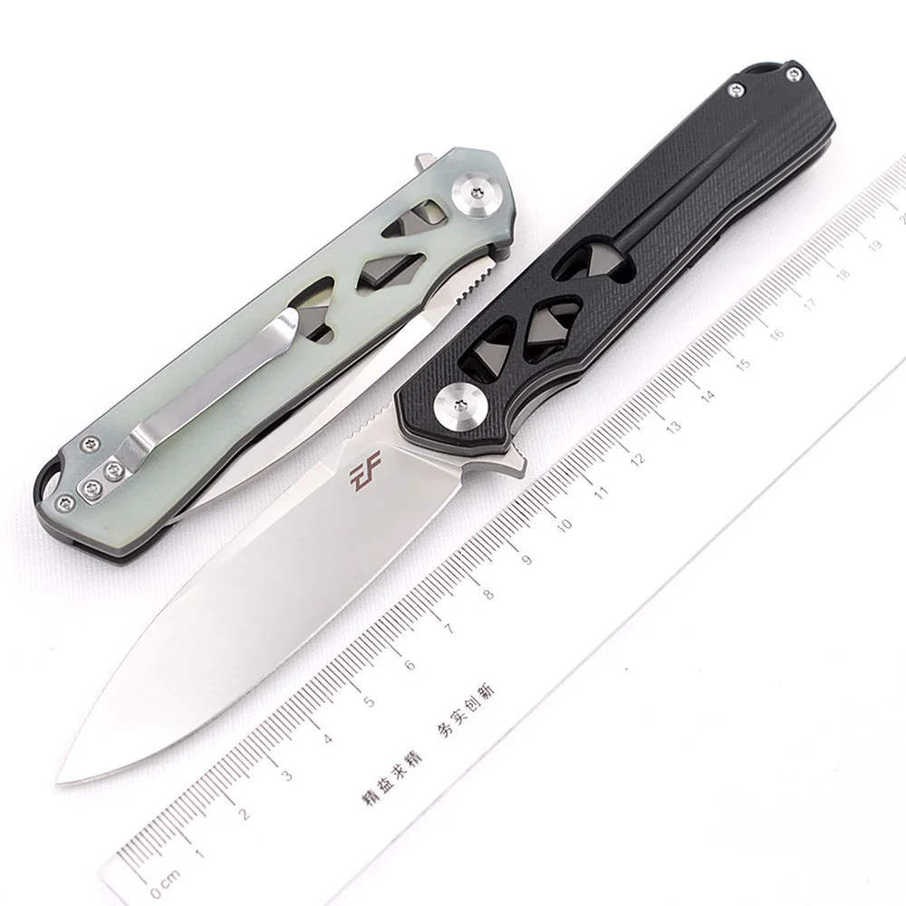 

Eafengrow Real D2 steel Blade NewLife ball bearing filpper G10 Folding Outdoor Survival EDC Tool camp hunt Kitchen pocket Knife