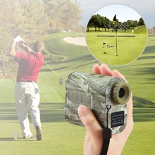 Mini Golf Slope Adjusted Golf Rangefinder 6X Distance Meter Speed Tester Range Finder Carry Bag Hand Strap