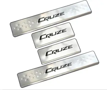 

Stainless Steel Scuff Plate/Door Sill Door Sill scuff plate door sill external for Chevrolet Cruze 2016- 2018 Car Styling fast s