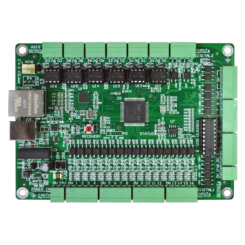 

USB+ Ethernet MACH3 CNC Network Control Panel Engraving Machine 6 Axis Network Port Movement Control Card