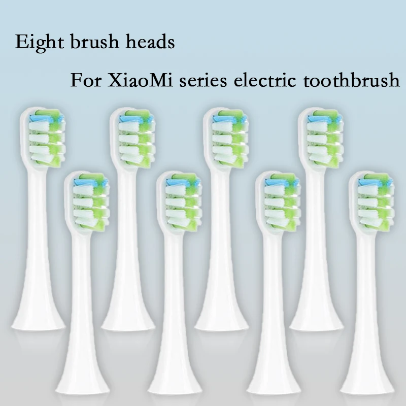 8 white brush heads Сменные насадки для зубных щеток Xiaomi, электрические насадки для зубных щеток SOOCAS SOOCARE X3 Xiaomi Mijia, насадки для зубных щеток 5 - Цвет: 8 white brush heads