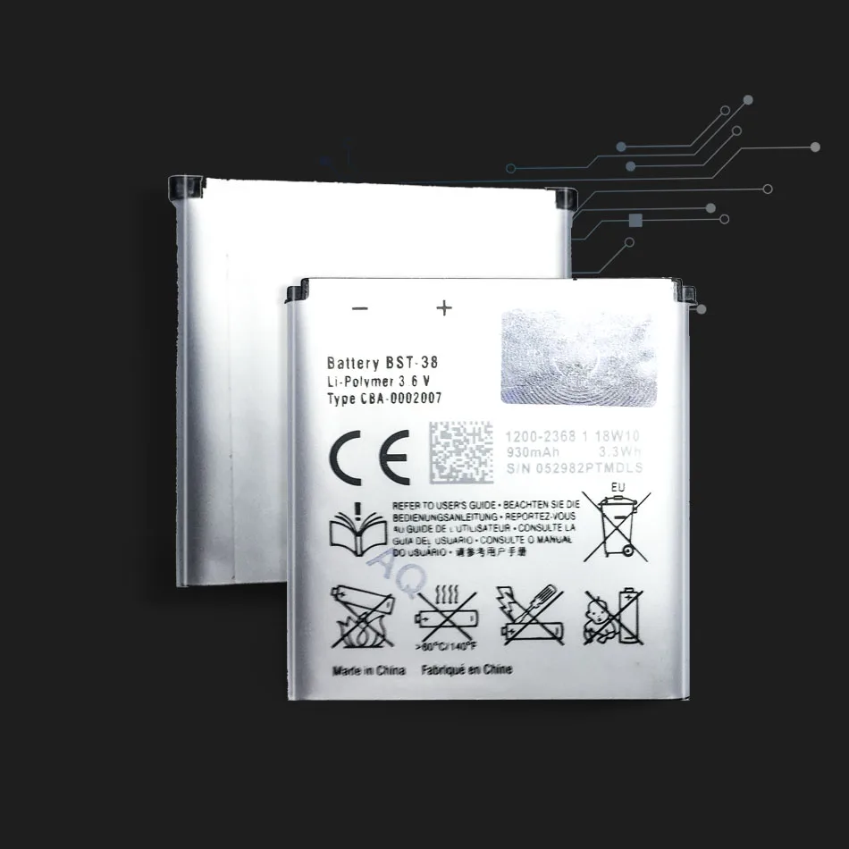 Аккумулятор высокой емкости для телефона Sony Ericsson W995 C510 C902 C905 K770I K850 W580I R306 W980 Z770i K770